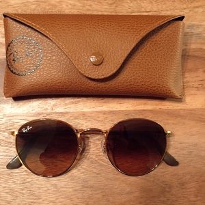 Ray ban round glasses in bronze-copper
